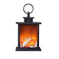 Miniatyrbillede 3 af 5: LED Flamme Lanterne Lampe Pejs Effekt Lys Dekoration