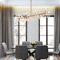 Miniatyrbilde 2 av 5: 105cm LED-pendellampe, enkelt design, metall, moderne og stilig