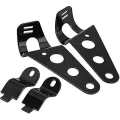 Pikkukuva 3 / 5: Etuvalon kiinnikkeet, moottoripyörän etuvalon asennuskiinnikkeet Fork Racer 28mm-34mm sopii (2kpl musta)