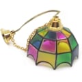 Miniatyrbillede 2 af 5: Mini Dukkehust Miniatur Dekorativ LED Bordlampe Loftlampe Dukkehust Tilbehør