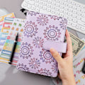 Miniatyrbillede 5 af 5: Budget Binder med Lynlåsekonvolutter, A6 Lommer Planlægger Kontanter Konvolutter Purple