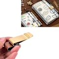 Miniatyrbillede 5 af 5: 4 Stylusclips i Læder med Klips, Læderpenneholder og Metalclips, Rustfrit Stålpen