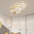 Miniatyrbild 3 av 5: 45cm Cirkelformad Flush Mount Belysning Metall Hjärta Modern