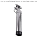 Miniatyrbilde 2 av 4: Fiskestavholder 360 Grader Justerbar Rustfritt Stål Skinnemontert Stang Holder Marine Skinne Holder