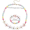 Miniatyrbild 2 av 8: Smyckesset för flickor och pojkar, blomma armband halsband modesmycken säkra