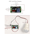 Miniatyrbillede 4 af 5: 10a Fjernbetjeningsswitchmodul 433mhz Switch Led Lys Fan