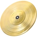 Pikkukuva 1 / 7: Kullattu levy-lasinalunen, boheemit lasinaluset, kuppialustat, juomalasinaluset kotiin, 22 cm