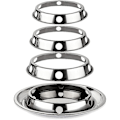 Miniatyrbilde 1 av 4: 4 stk Rustfritt Stål Wok Ring Gasskomfyr 21,5-28 cm