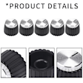 Miniatyrbilde 5 av 5: 20 stk Gitarforsterker Amp On Fit Knobs Aluminiumhette Topp Passer 6mm Diameter Potter For Forsterkere