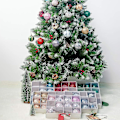 Miniatyrbild 2 av 5: Julgranspynt, 12-pack, Julgranspynt, Julgransdekorationer, Matt och Glansig, 6 cm i diameter (grön) (shikai)-yuhao