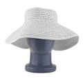 Miniatyrbillede 1 af 5: Dames Sommer Sol Strand Foldbar Bredbremmet Halm Visor