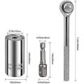Miniatyrbild 2 av 5: Universal Hylsnyckel 7-19mm Borrmaskin Ratsch Multifunktion