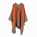 Miniatyrbillede 1 af 4: Dame Varme Åbne Foran Sjal & Wraps Elegante Cardigan Poncho Kappe Frakke orange