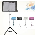 Miniatyrbillede 1 af 5: Flanger Fl-05r Foldbart Musikstativ Tripod Holder Med Taske - Sort