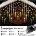 Miniatyrbillede 2 af 5: Jule-Islygter 5m 216 LED'er 36 Hængende Islygter