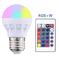 Pikkukuva 4 / 5: 4 kpl E27 Älyohjattu Lamppu Led Rgbw Valo Himmennettävä 3w