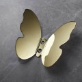 Miniatyrbillede 5 af 5: Butterfly Formet Væghængt Krog Messing Frakke Tøj Hænger Håndklædeholder Organizer