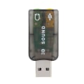 Miniatyrbilde 1 av 5: USB2.0 Lydhodetelefon Mikrofon Jack Adapter