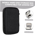 Miniatyrbilde 5 av 8: SSD Veske Datakabelpose Mobil HDD Oppbevaringsboks Elektronikk Reiseorganisator Glidelåsdesign Kompakt