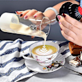 Miniatyrbilde 2 av 5: Elektrisk Melkeskummer Visp Drikkemixer Kaffe Skummaker