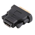 Miniatyrbillede 1 af 5: DVI Han (24+1) til HDMI Hun (19-pin) Adapter Guld