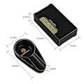 Miniatyrbillede 2 af 5: Cigar Askebæger, Håndlavet Keramisk Cigar Askebæger, Udendørs Cigar Tilbehør (sort)