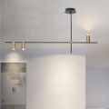 Miniatyrbillede 3 af 5: 3-armet 123cm Pendellampe Led Lysekrone Metal Geometrisk