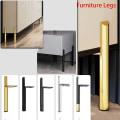 Miniatyrbillede 2 af 4: 4 Metal Bordben Møbler Møbelben Til Garderobe, Skab, Tv-Skab, Sengeskab