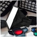 Miniatyrbillede 8 af 8: Kamera Flash Diffuser Softbox Softbox Belysning til Top Flash Lampe Diffuser Reflektor