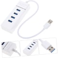 Miniatyrbild 7 av 8: USB 3.0 Hub 4 Extra Portar Splitter Adapter Multifunktionell Kabel Vit Snabb Dataöverföring