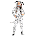 Pikkukuva 1 / 5: Dalmatian-asu täplikkäälle koiralle 100 110cm