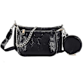 Miniatyrbillede 1 af 4: Crossbody Taske, Multifunktionel Gylden Lynlås Håndtasker Med Pengepung Inkluderet 3 Størrelser