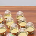 Miniatyrbillede 4 af 4: 12-delt Mini Kage Stativ Chokolade Kage Slik Displaybræt Med Låg Til Fødselsdag Og Bryllup Suppl (haoyi-yuhao