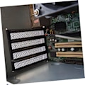 Miniatyrbillede 3 af 8: 2 sæt Støvbeskyttelsesetui Metalnet Computerkabinet Ventilation Blindplade Let at installere Sort 20 stk.*2