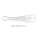 Pikkukuva 3 / 5: PCIe 6-nastainen 2x 8-nastaiseen liitäntäjohdon jatkojohto