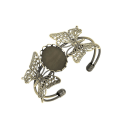 Miniatyrbilde 1 av 2: 1 stk DIY Legering Base Holdbar Hul Butterfly Delikat Armbånd Smykker Tilbehør Circlet Base