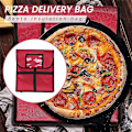 Pikkukuva 5 / 5: Eristetty Pizza-ruokakuljetuslaukku Ammattimainen Pizza-kuljetuslaukku Kosteutta kestävä Pizzalaatikko
