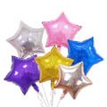 Miniatyrbillede 2 af 4: 6 stk. 18 tommer Folieballoner Dekorative Laser Stjerne Balloner Middagsfest Bryllup Babyshower Fødselsdagsfest Dekoration