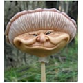 Miniatyrbilde 2 av 5: Miniatyr Lykkelige Sopp Resin Statue Med Gammel Kvinne Ansikt Hage Yard Lawn Dcor
