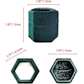 Miniatyrbillede 2 af 3: Fløjlsforgyldt Hexagon Ringæske Til Bryllups Smykker Gave Enkelt Stykke