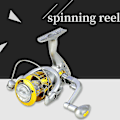 Miniatyrbillede 2 af 5: Yumoshi Fiskehjulsrulle 5.5:1 Spinning Fiskehjulsrulle Dobbeltbremse E