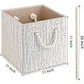 Miniatyrbillede 1 af 4: 2023 Foldbar Cube Opbevaringsboks Opbevaringsboks 1 stk. Opbevaringskurv i stof til opbevaring Holdbare rebhåndtag Skabboks Kludopbevaringshylder Soveværelse Legetøj-