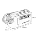Pikkukuva 5 / 5: DV180 16MP Mini-videokamera 1,5'' TFT 8x digitaalinen zoomaus