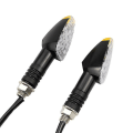 Miniatyrbilde 4 av 5: Universal Motorsykkel LED Blinklys Lange Korte Blinklys Indikatorlys Blinklys