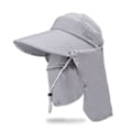 Miniatyrbilde 1 av 3: Solhatt for kvinner, storbremmet hatt, sykling, gårdsarbeid, solbeskyttelse, UV-beskyttelse, ansiktshatt Gray