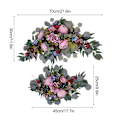 Miniatyrbillede 2 af 5: Kunstig Peonblomst Bryllupsbue Dør Reception Dekoration