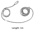 Miniatyrbilde 5 av 5: Ultra-lysende 1m SMD 3528 Vanntett 60 LED USB Stripe Lys