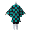 Miniatyrbillede 4 af 5: Voksne Børns Anime Demon Mutsuki No Leaves God Ado Tanjiro Kostume Kimono Kappe Sæt 150