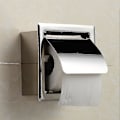 Miniatyrbillede 2 af 5: Toiletpapirholder i rustfrit stål, vandtæt, skjult montering