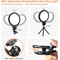 Miniatyrbilde 3 av 5: 72 LED Ringlys for Datamaskin, Videokonferansebelysningssett 3000k-6500k Dimbar Selfie Ringlys, 6\" Laptop Ringlys Med Klemme Og Stativ For Zoom